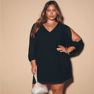 NEW Lulus Black Shift Dress